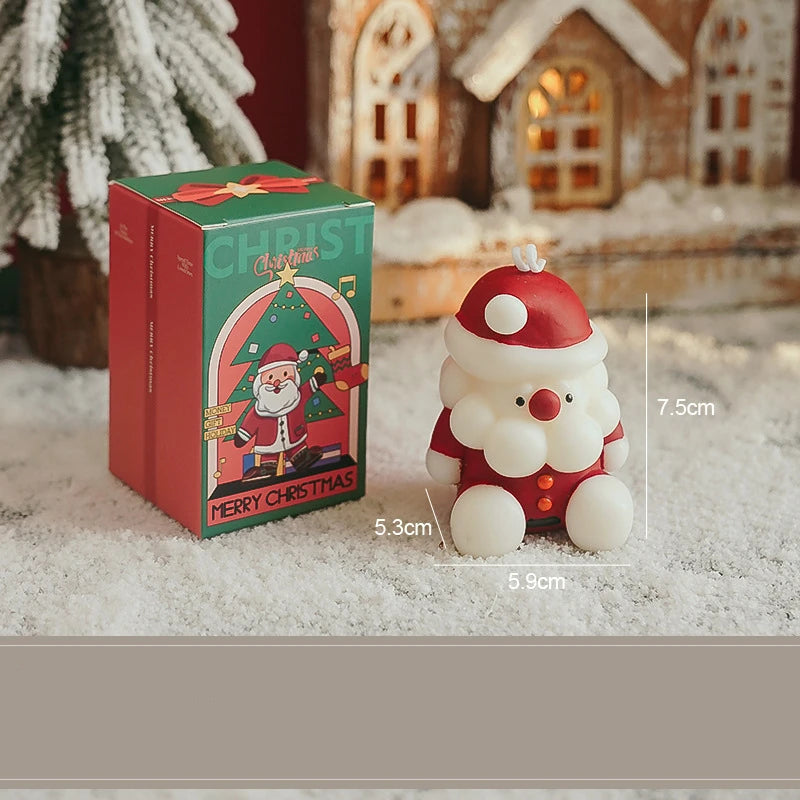 Bougie Petit Père Noël Rouge Mignon stylé