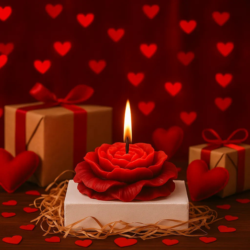 Bougie Romantique Saint-Valentin