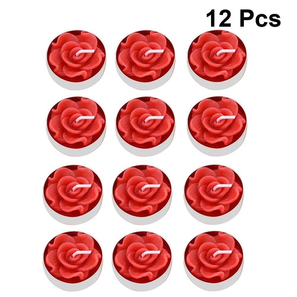 Bougie Rose Flottante Saint-Valentin Chic