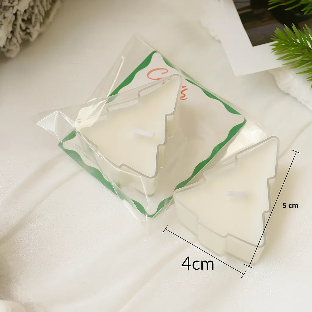 Bougie Sapin Chauffe-plat Blanche Unique