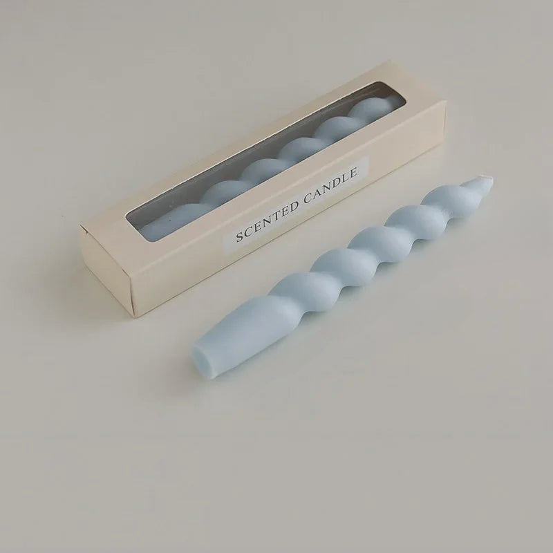 Bougie Spirale Bleu clair 