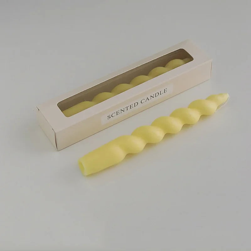 Bougie Spirale Jaune 