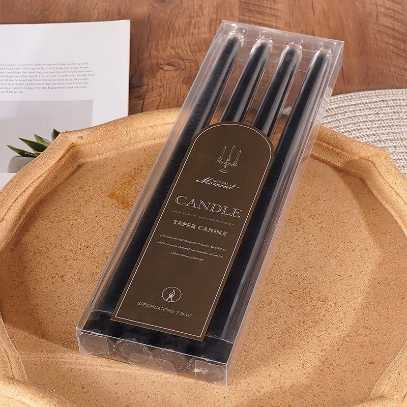 Bougies Classiques Noires Chic