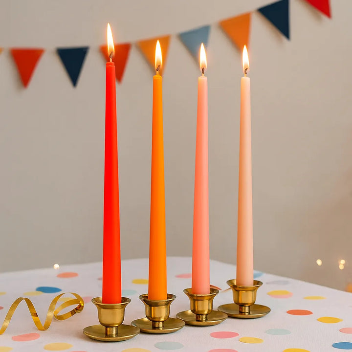 Bougies Coniques Nuance Orange
