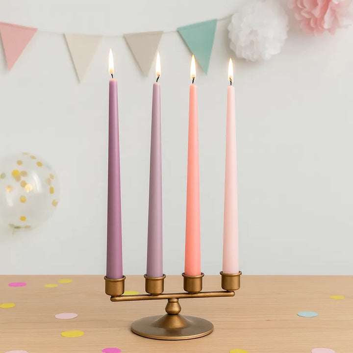Bougies Coniques Nuance Rose