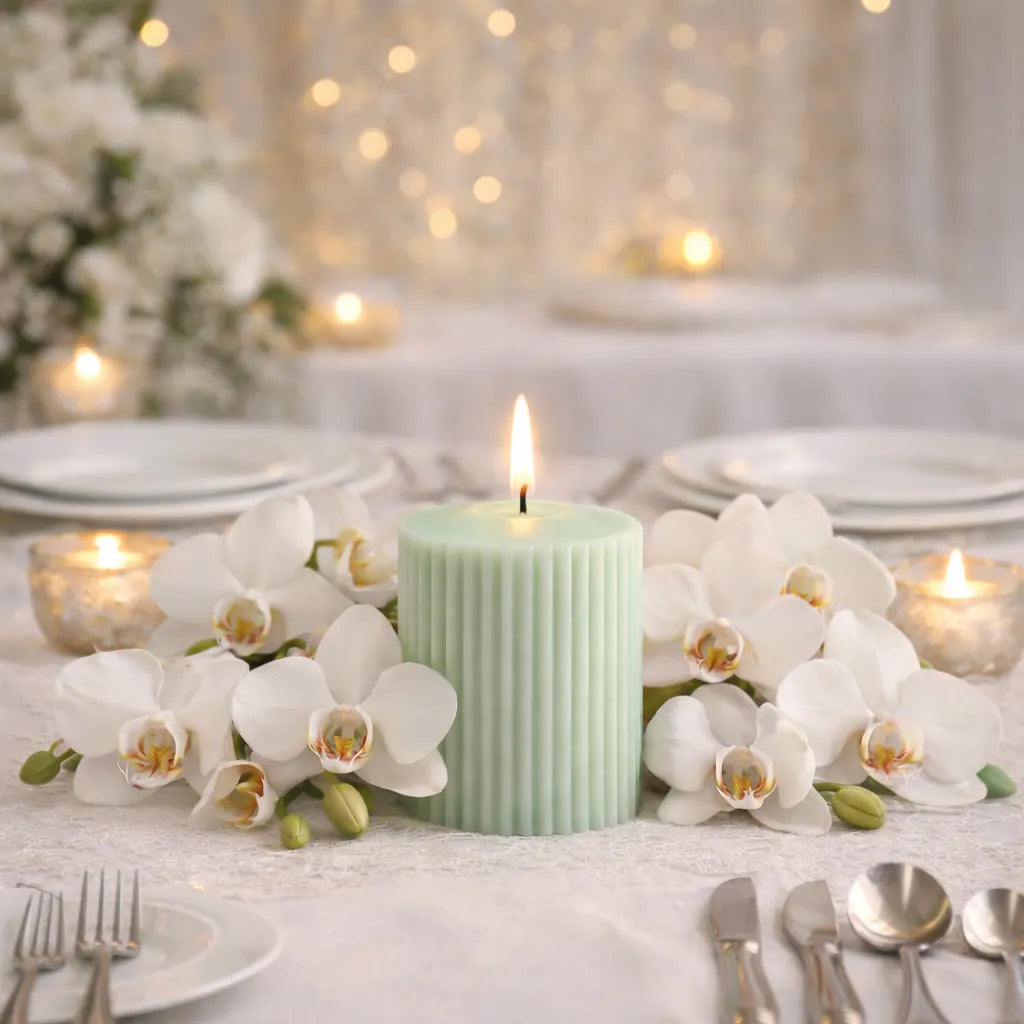 Bougies Cylindrique Verte