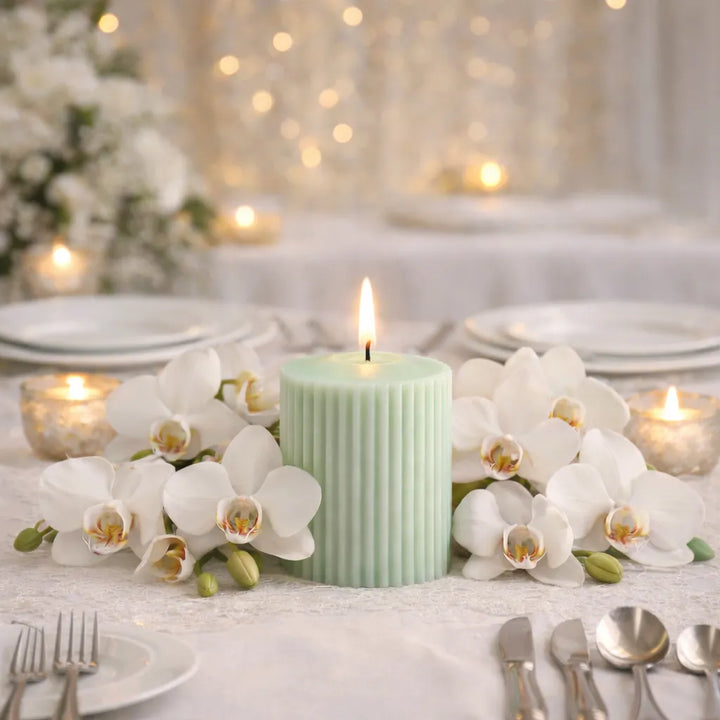 Bougies Cylindrique Verte