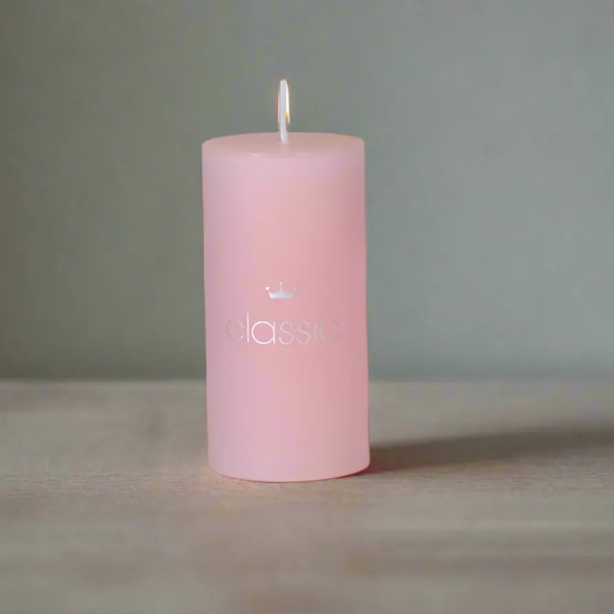 Bougies Décoratives Classiques Rose1 5cm x 10 cm