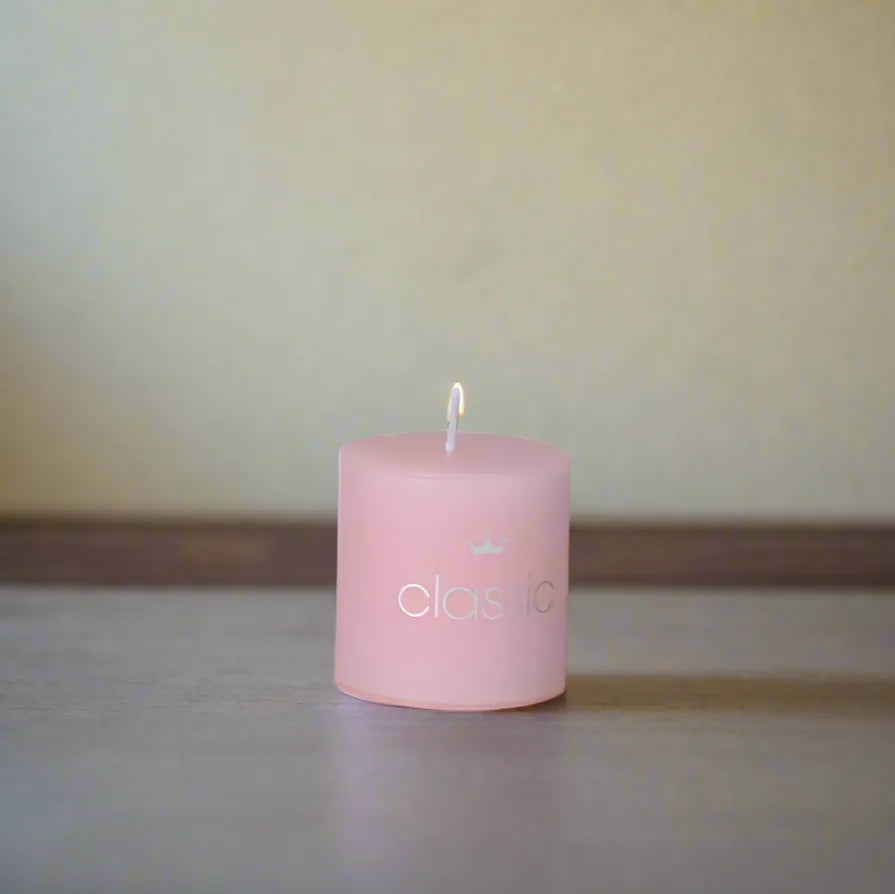 Bougies Décoratives Classiques Rose1 5cm x 5 cm