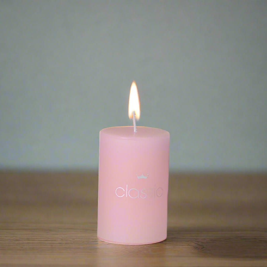 Bougies Décoratives Classiques Rose Design