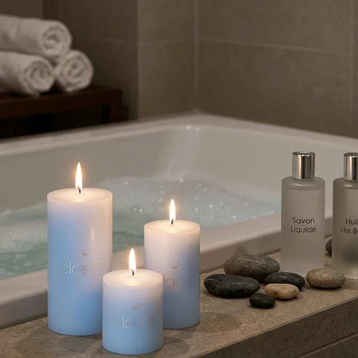 Bougies Décoratives Parfum Océan Raffinée