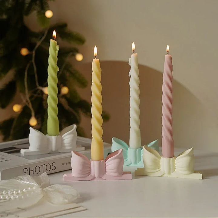 Bougies Décoratives Torsadées