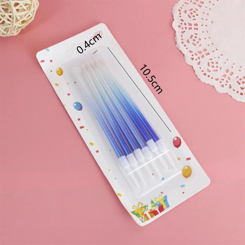 Bougies Dégradées Blanc Bleu
