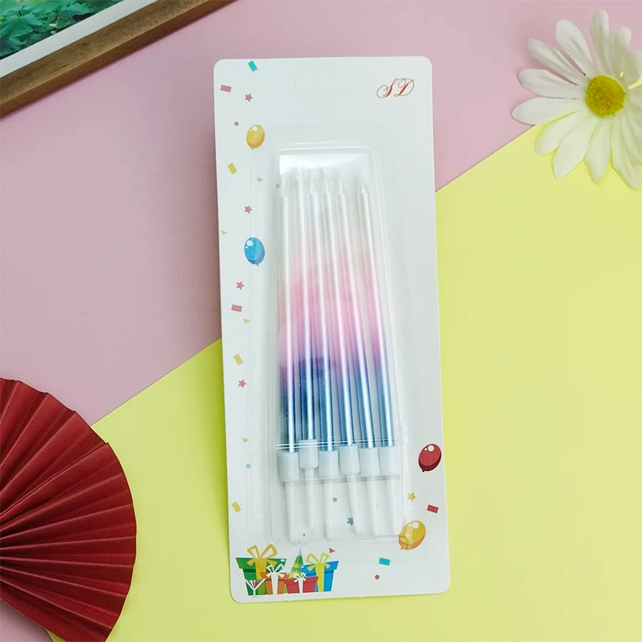 Bougies Dégradées Rose Bleu