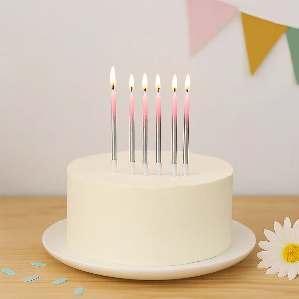 Bougies Dégradées Rose Gris