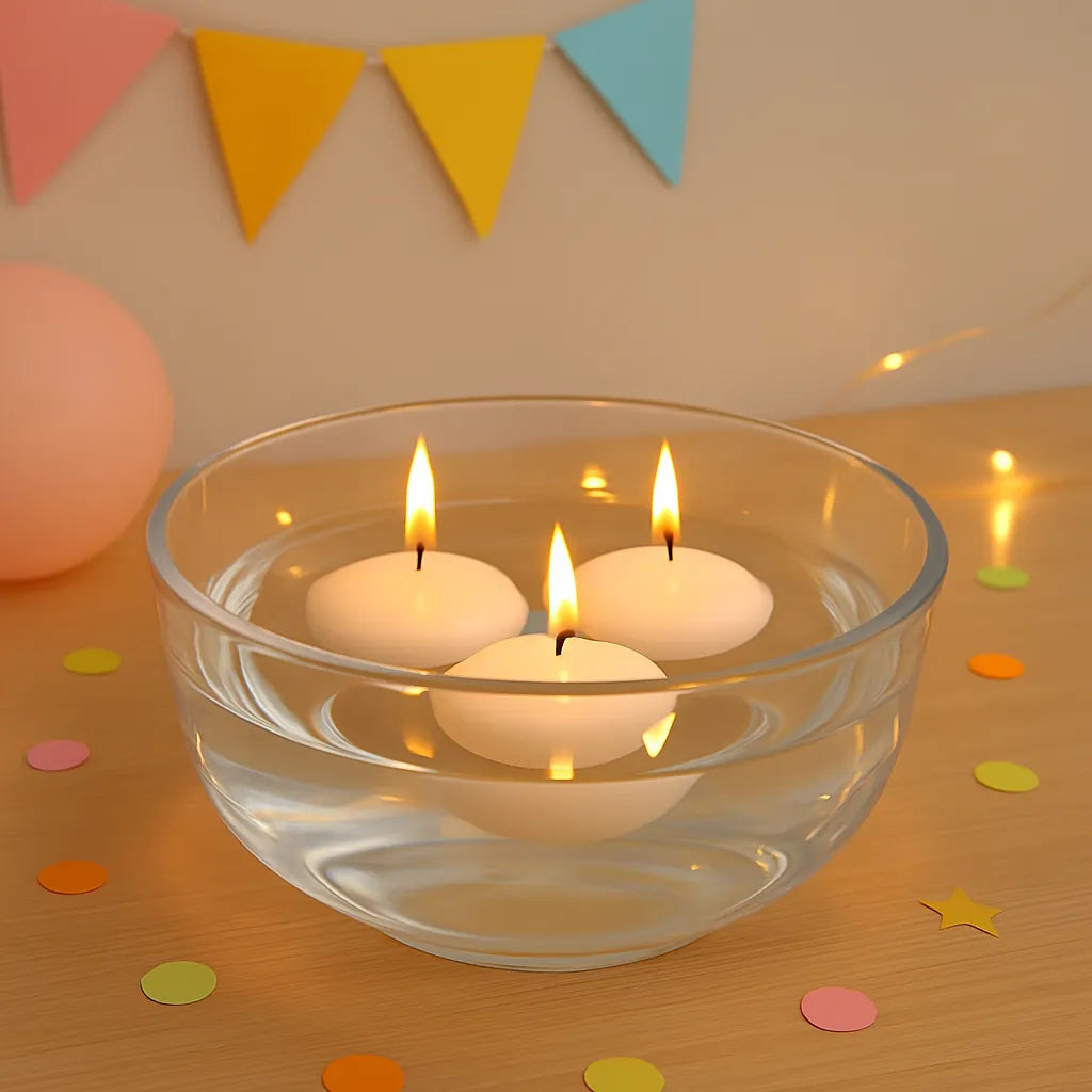 Bougies Flottantes Blanches