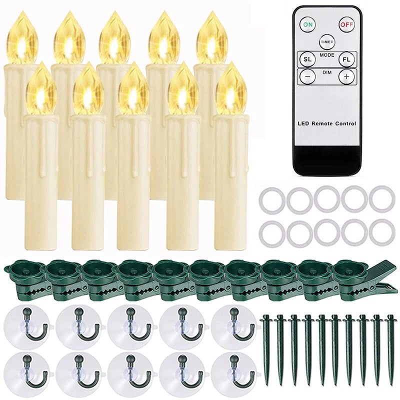 Bougies LED Décoratives Noël Beige