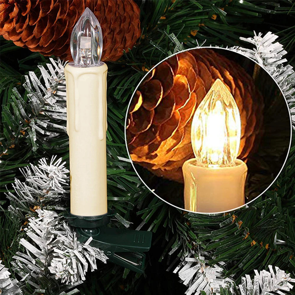 Bougies LED Décoratives Noël Beige tendance