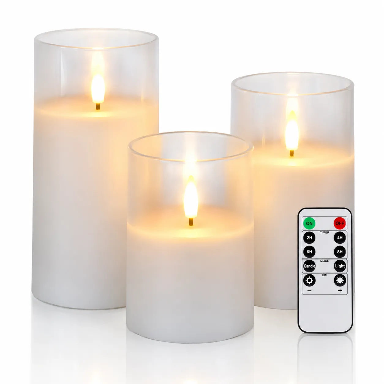 Bougies LED Sans Flamme Blanches Moderne