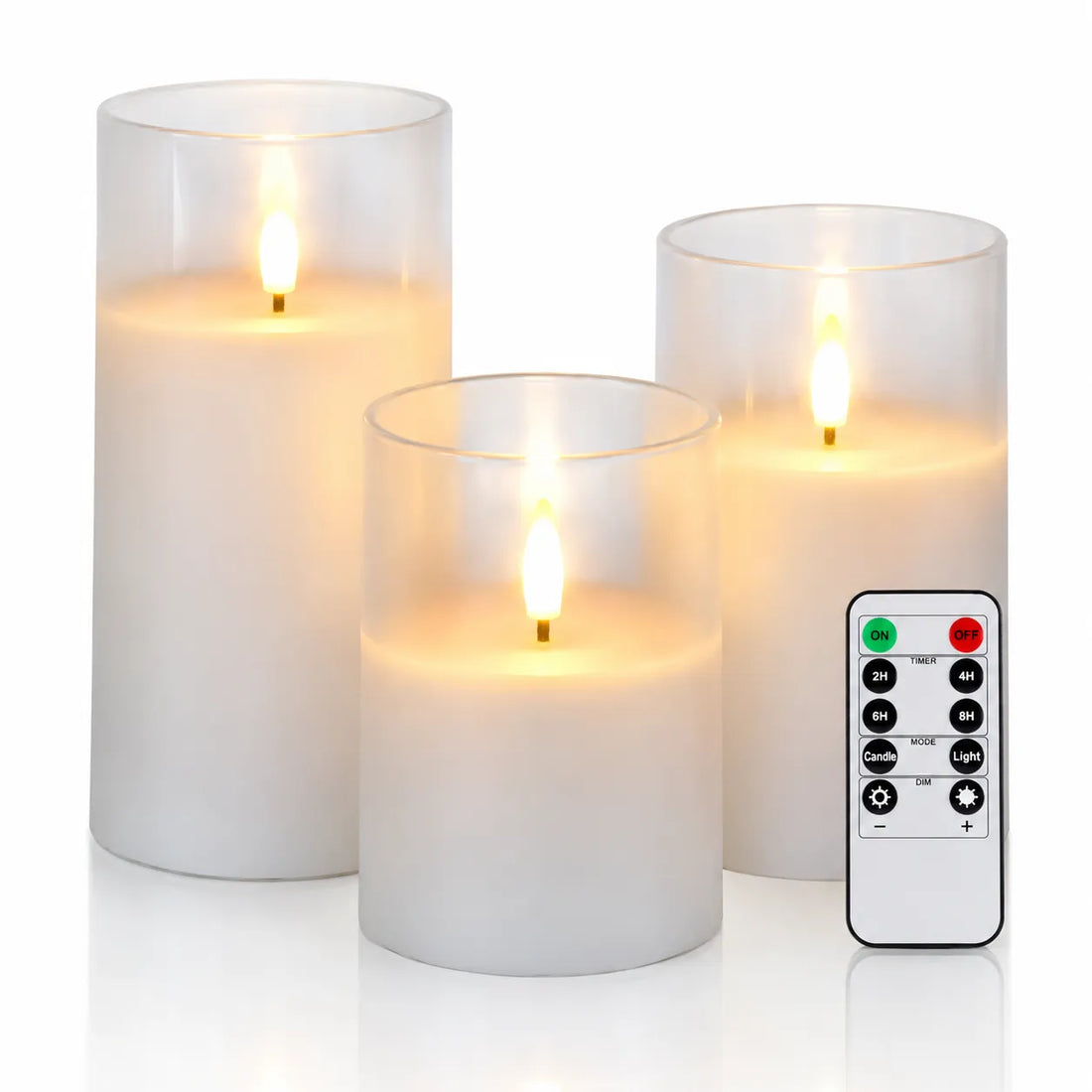 Bougies LED Sans Flamme Blanches Moderne