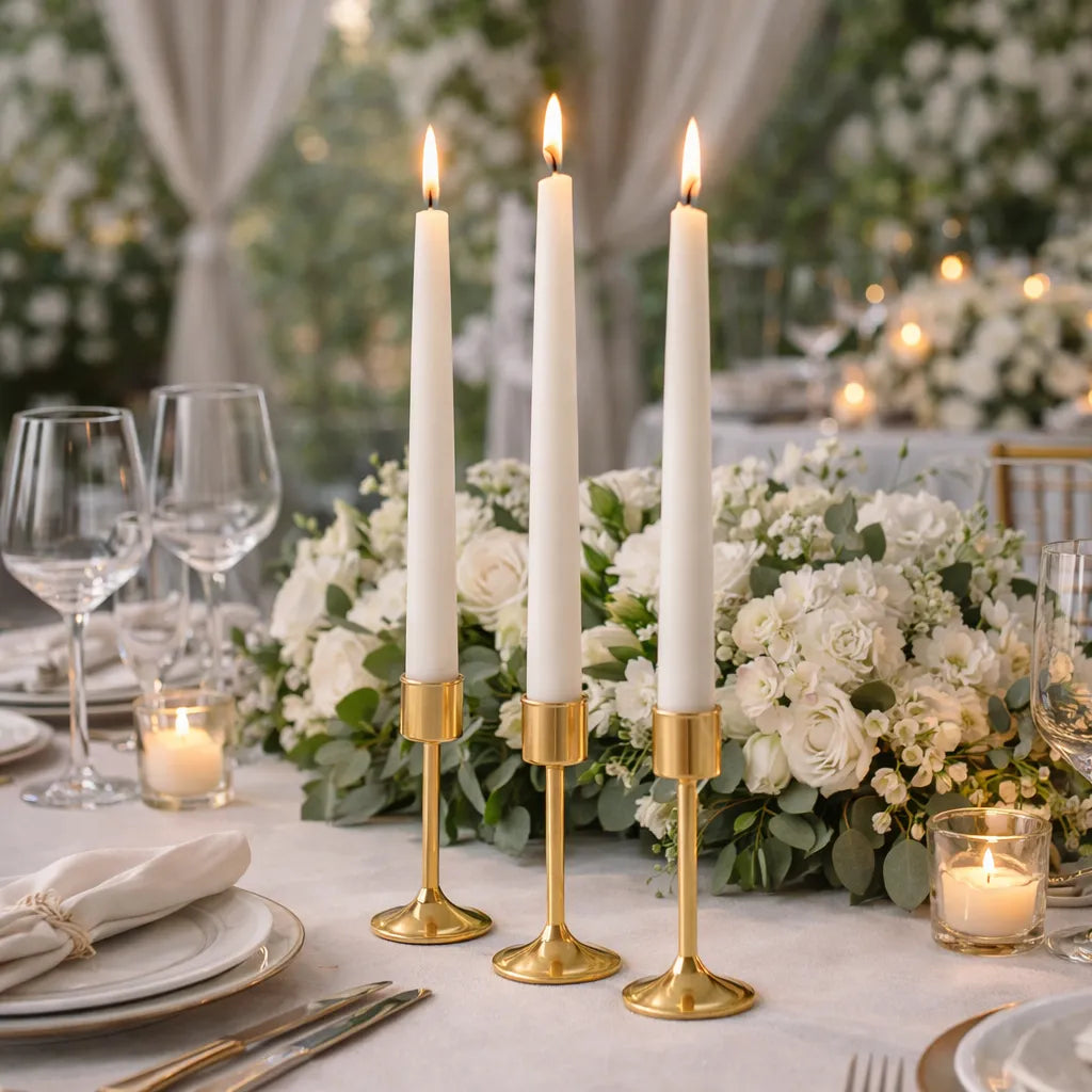 Bougies Mariage Blanches Classiques