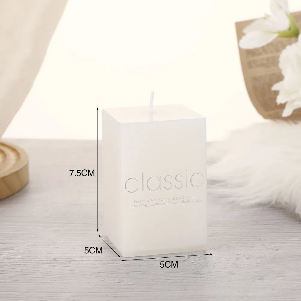 Bougies Mariage Carrée Durable