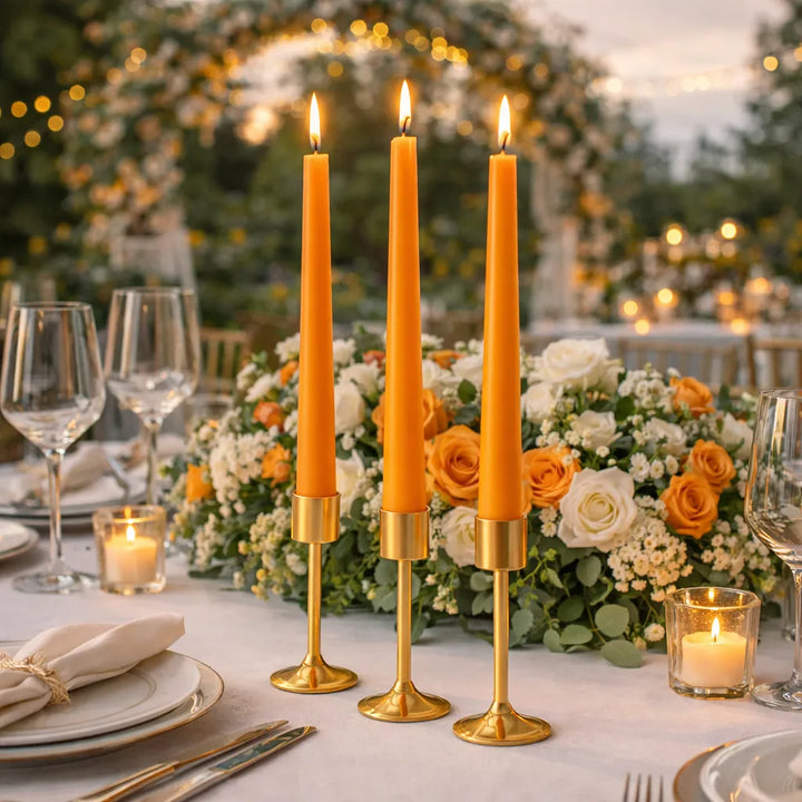 Bougies Mariage Orange