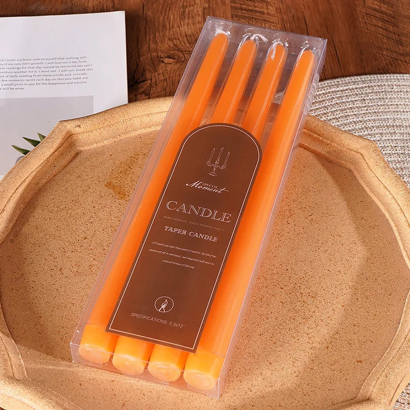 Bougies Mariage Orange Chic