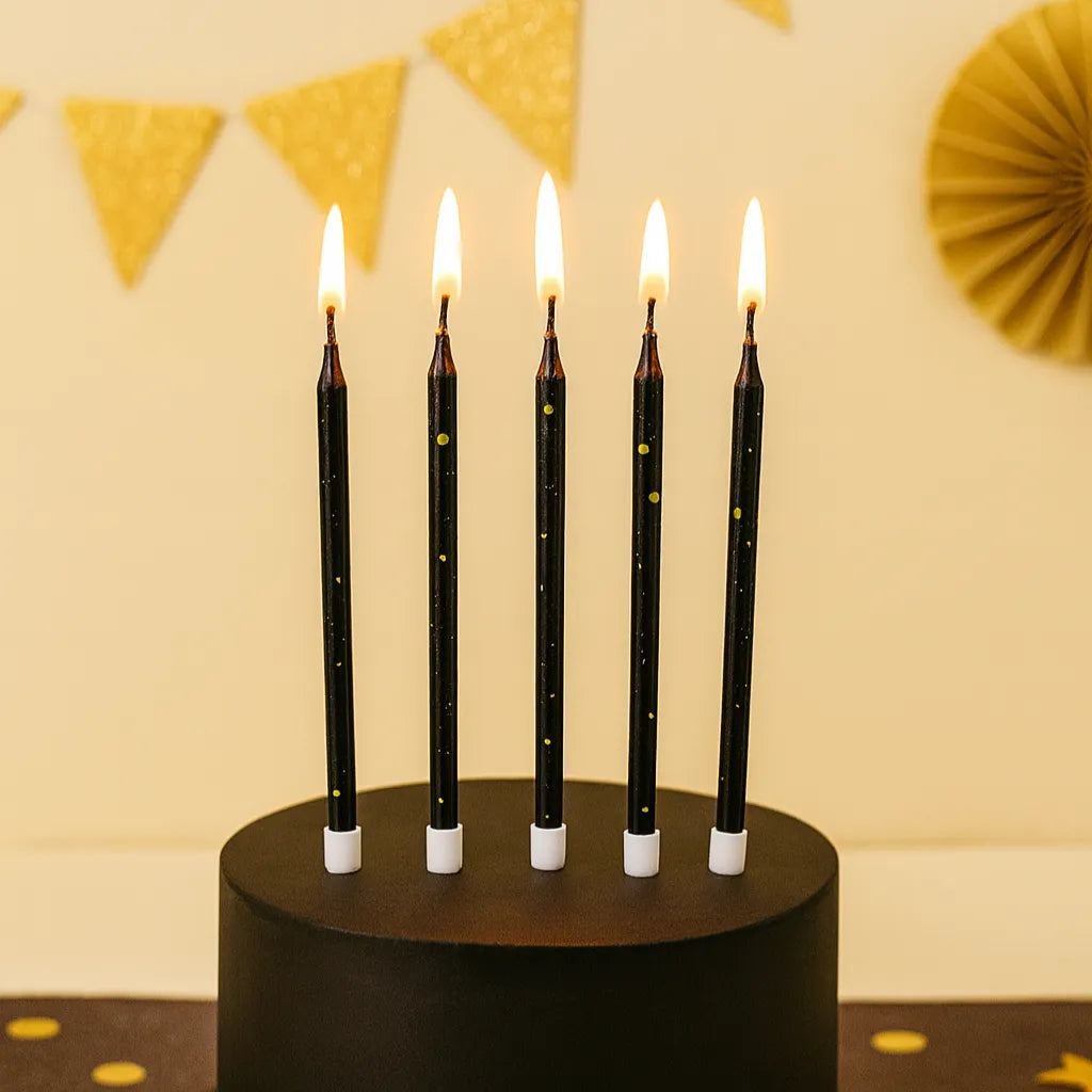 Bougies Noires et Or