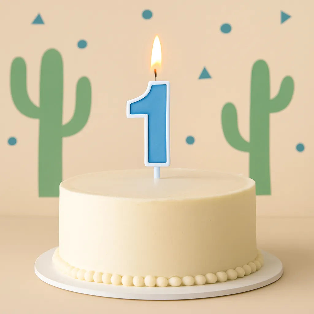 Bougies Numérique Bleu