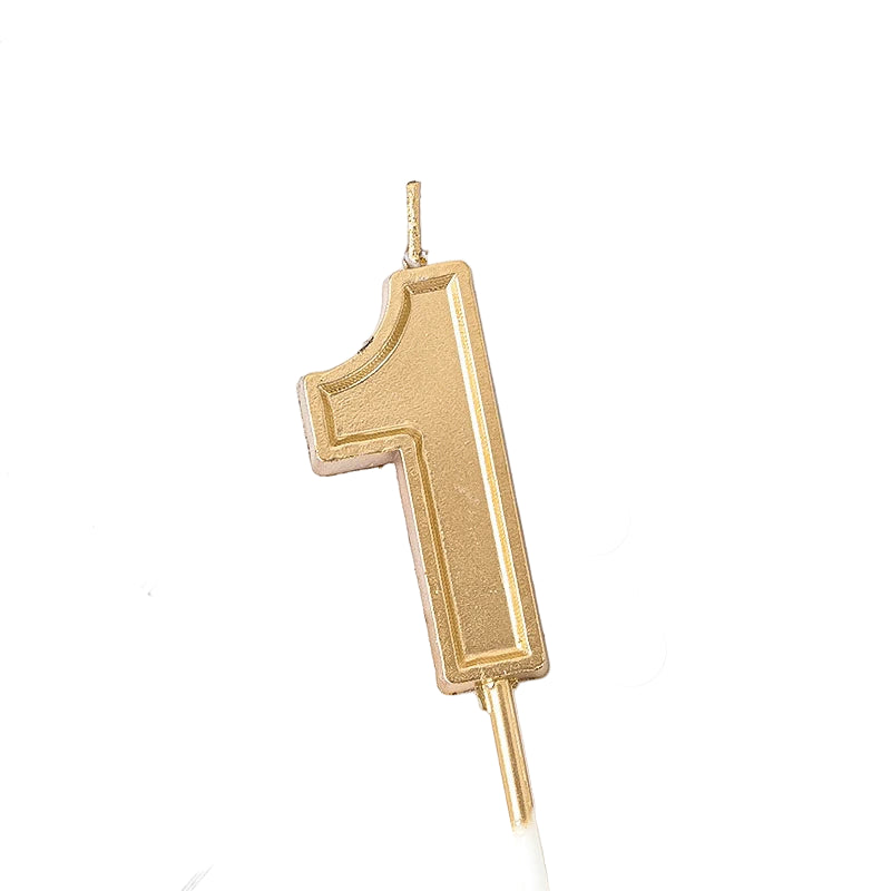 Bougies Numérique Couleur Champagne Un