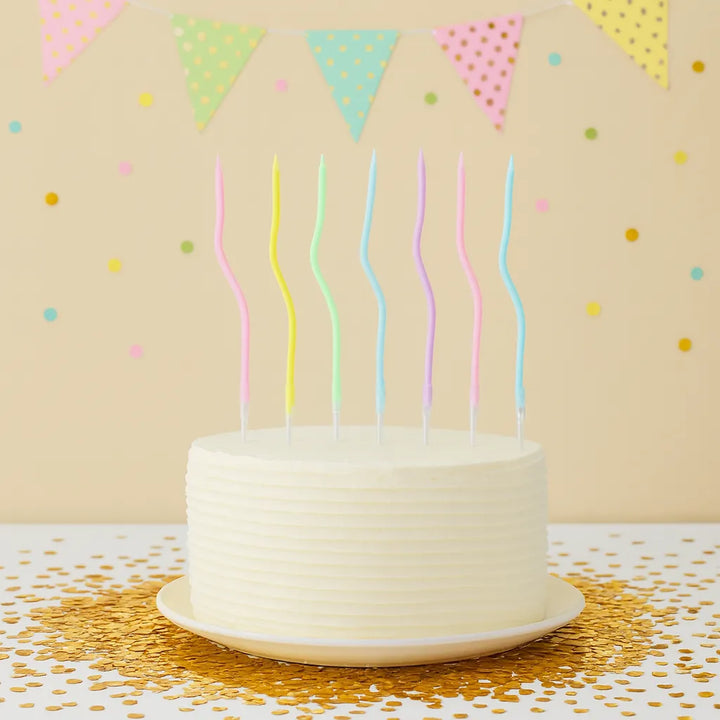 Bougies Spirales Pastel 