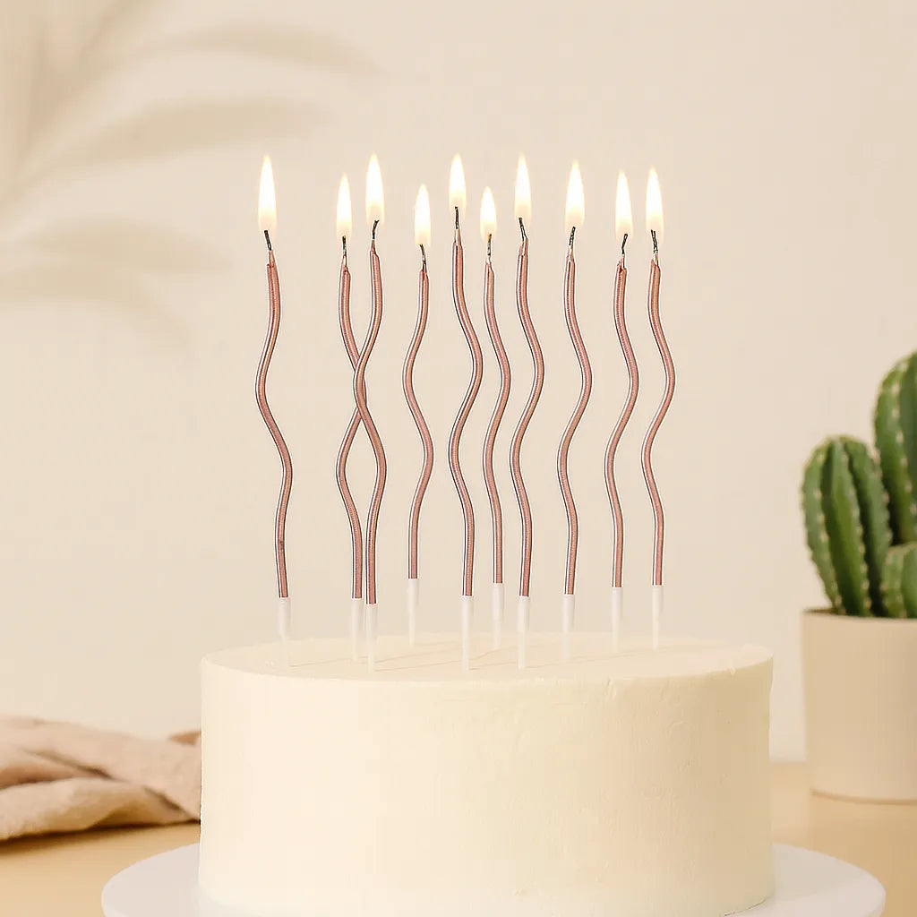 Bougies Spirales Rose Gold
