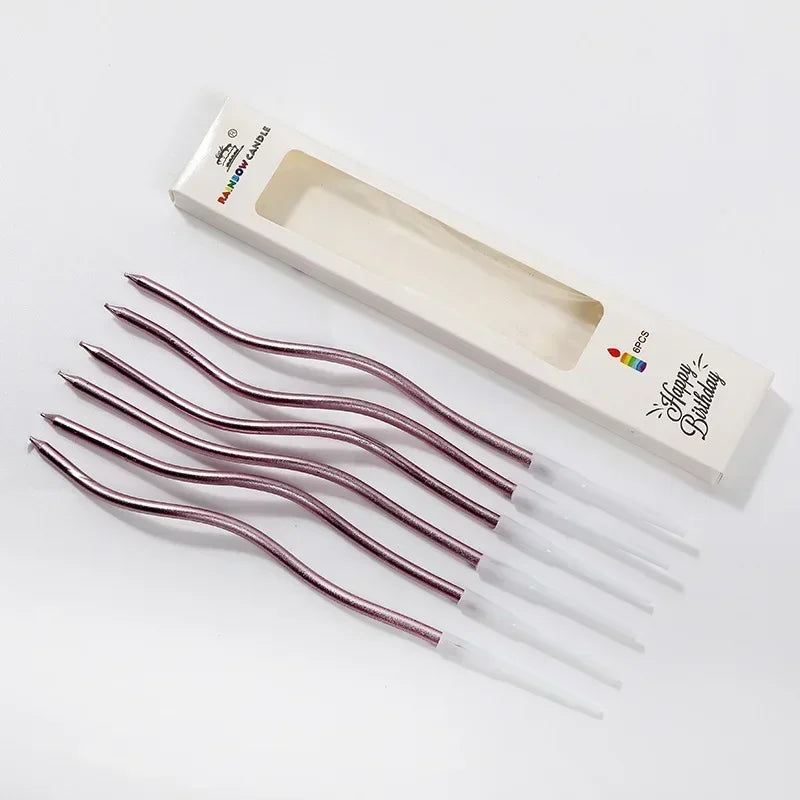 Bougies d’Anniversaire Spirales Violet 