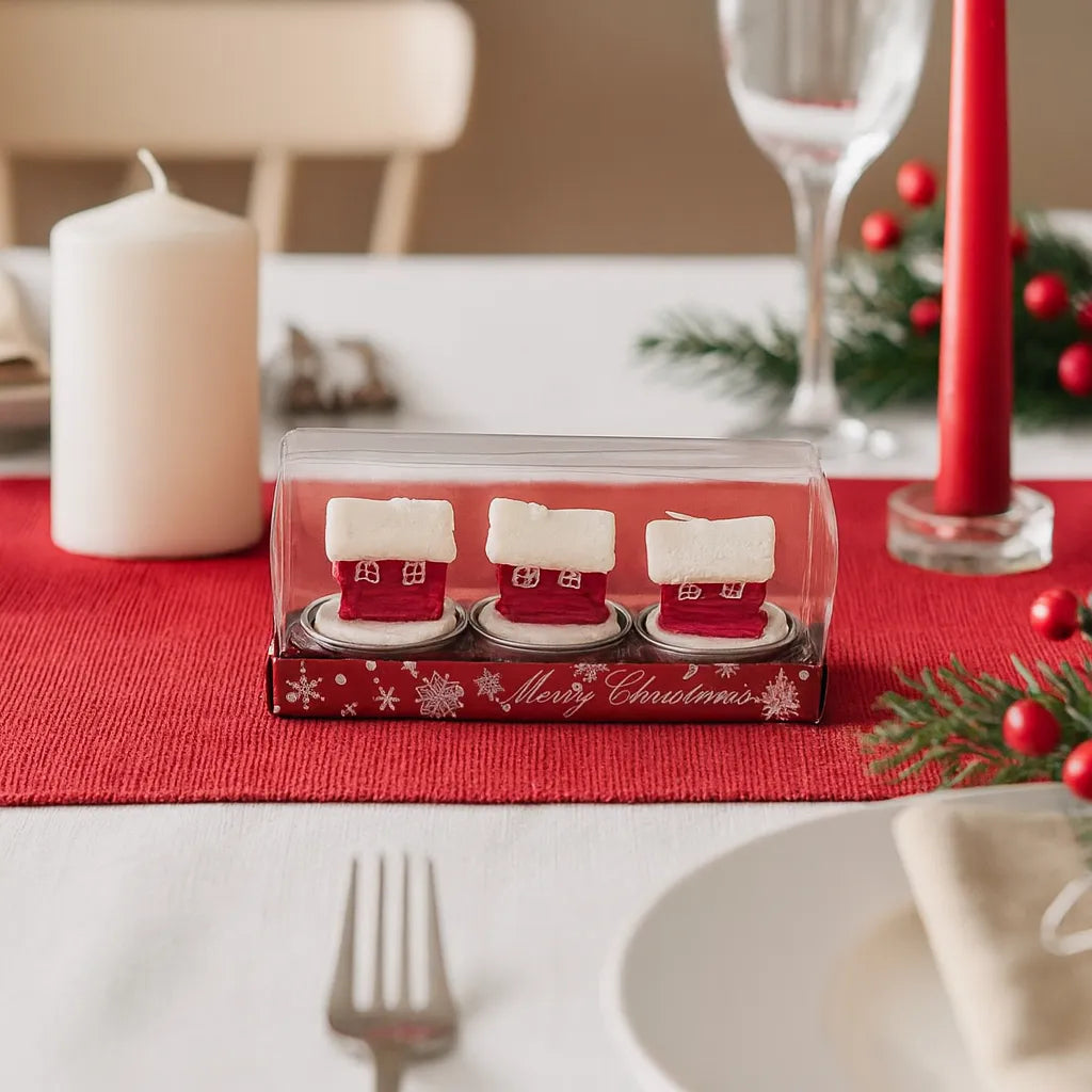Bougies de Noël Petite Maison