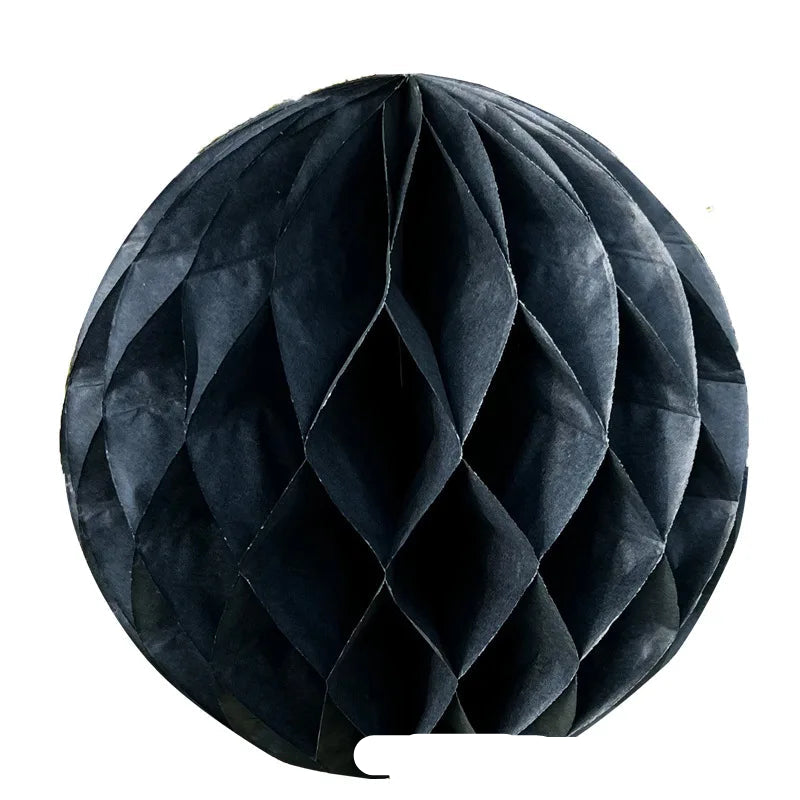 Boule Déco Nid d’abeille Noir moderne