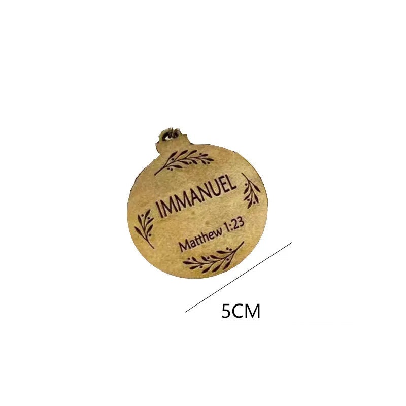 Boule Décorative Prénom en Bois Personnalisé naturel