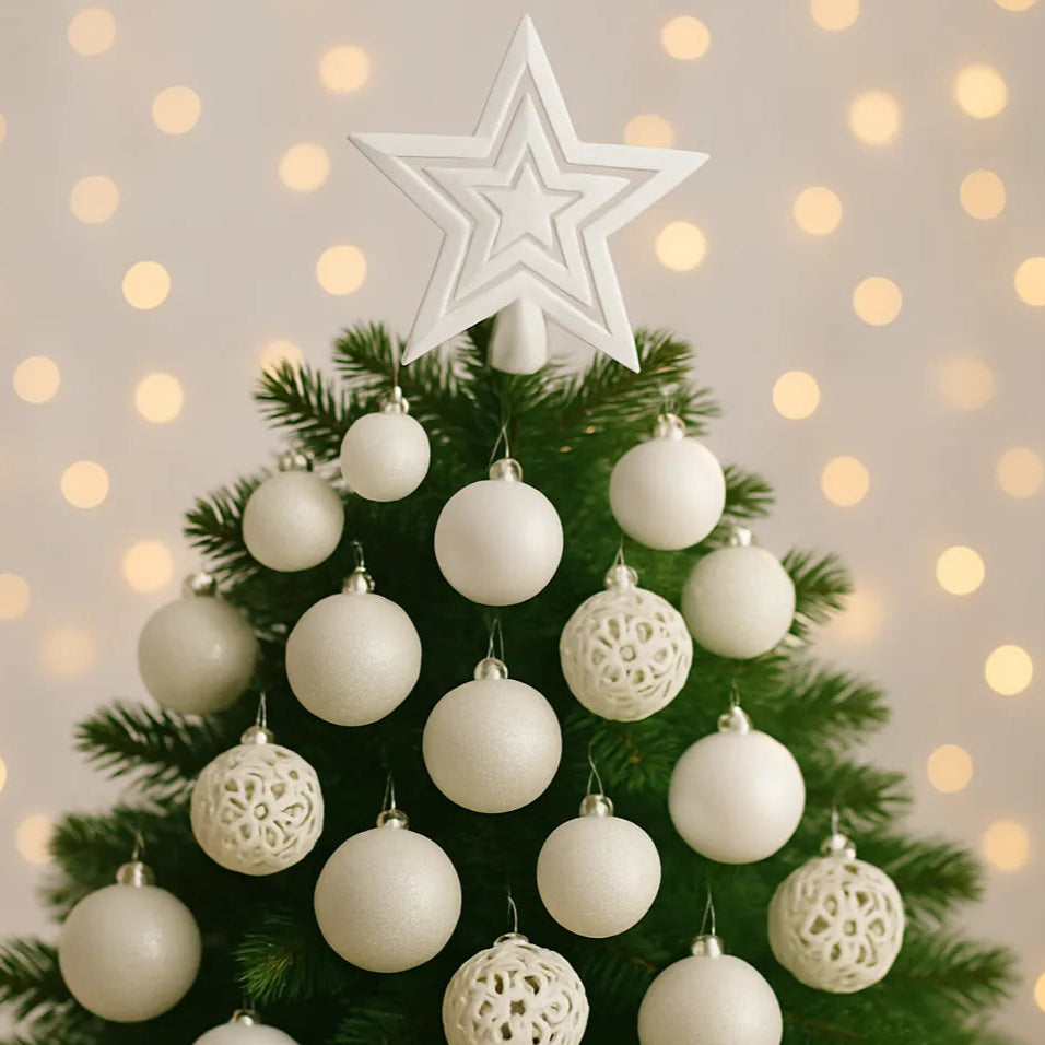 Boule De Noel Blanche