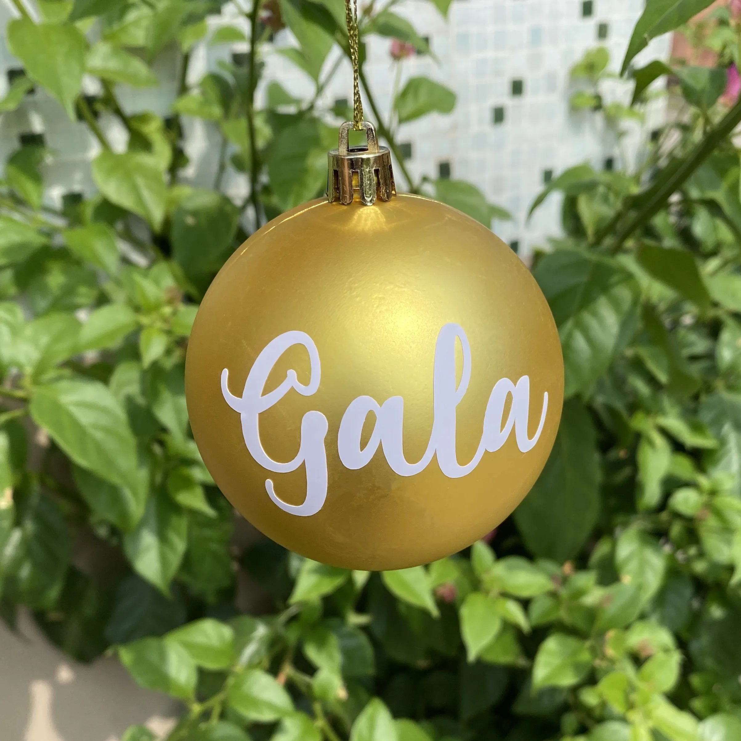 Boule Dorée Personnalisée Noel