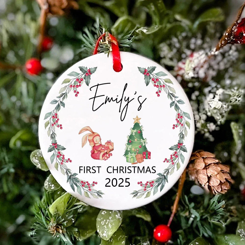 Boule Noël Personnalisée en Céramique de qualité