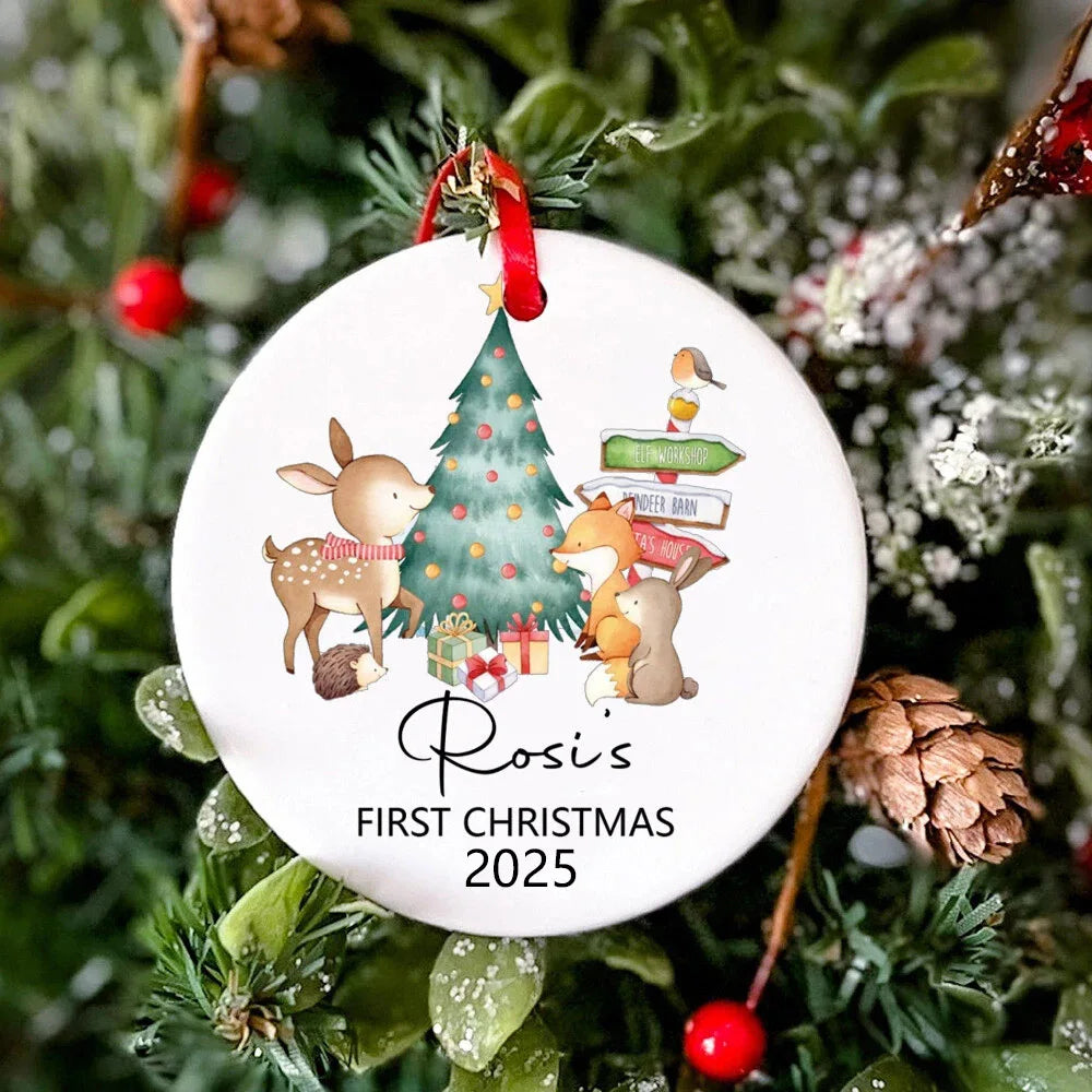 Boule Noël Personnalisée en Céramique de qualité pour enfant