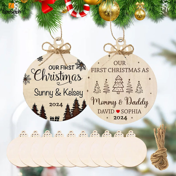 Boule Sapin Scandinave Personnalisée