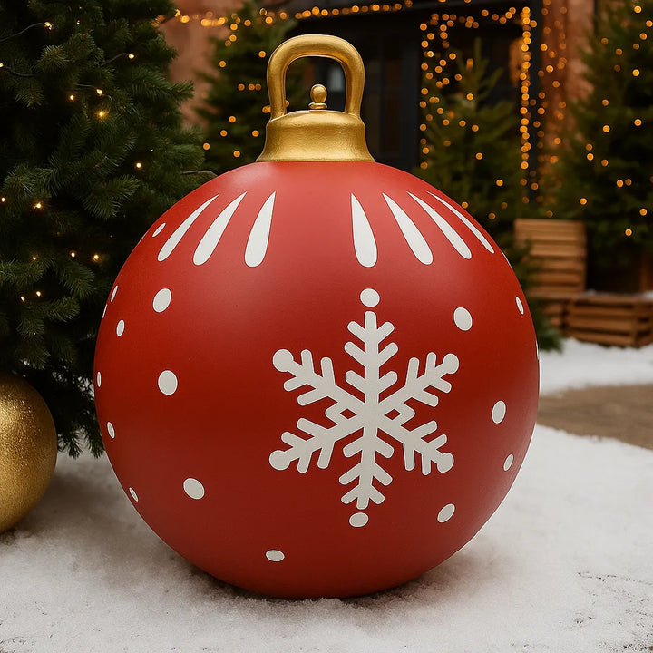 Boule de Noël Gonflable Flocon chic