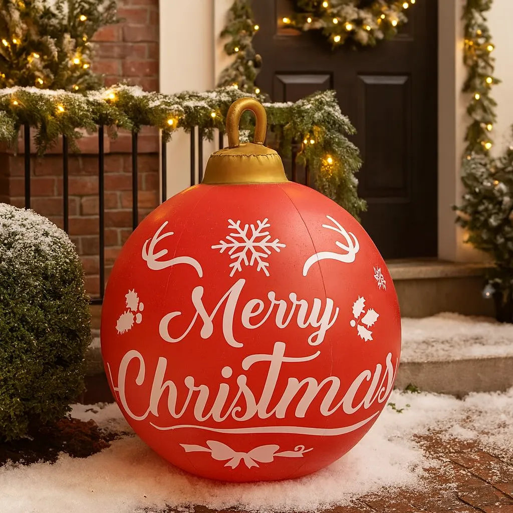 Boule de Noël Gonflable Merry Christmas chic