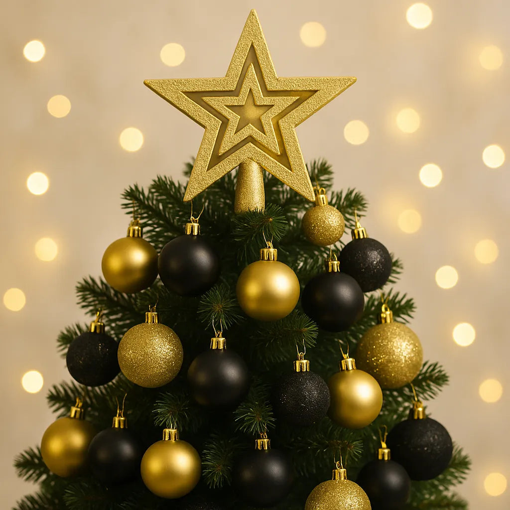 Boule de Noël Noir et Or