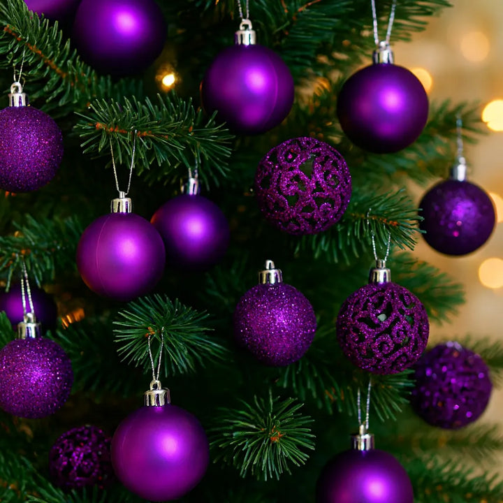 Boule de Noël Violet