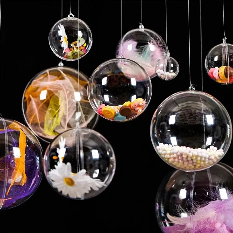 Boule de Noel Transparente Plastiques 