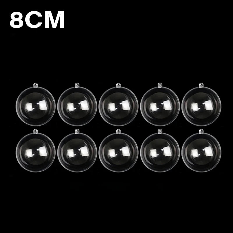 Boule de Noel Transparente Réutilisable 