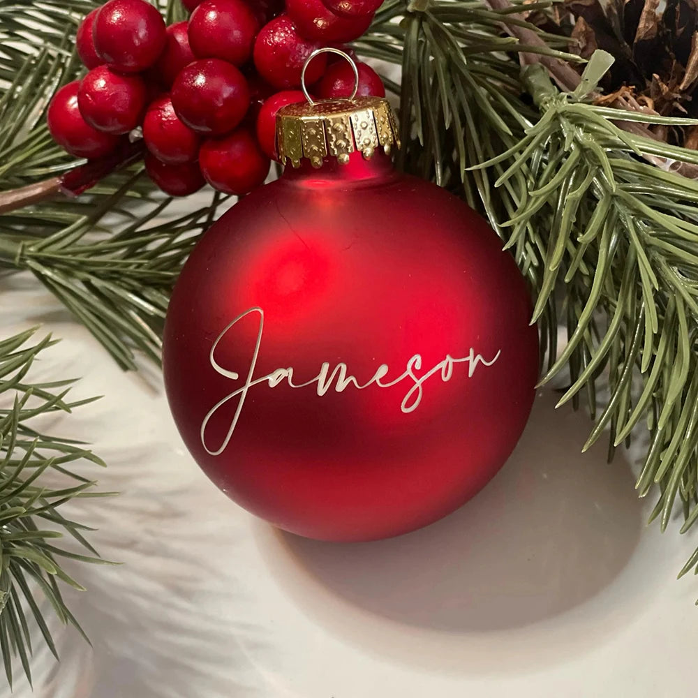 Boule de Sapin Personnalisée chic
