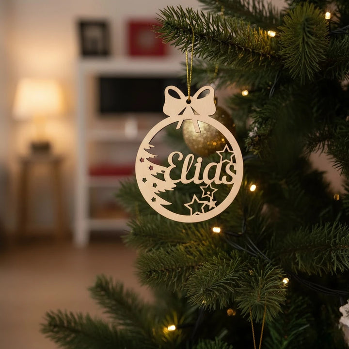 Boule en Bois Personnalisable.